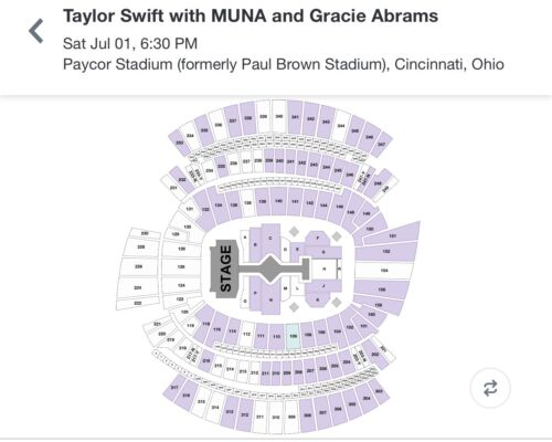 4 Tickets Taylor Swift VIP PACKAGE 7 1 23 Cincinnati OH Paycor Stadium 