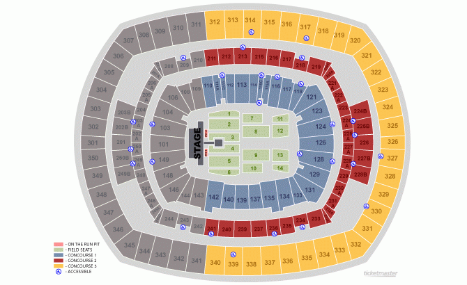 6 Pics Metlife Seating Chart Taylor Swift And View Alqu Blog