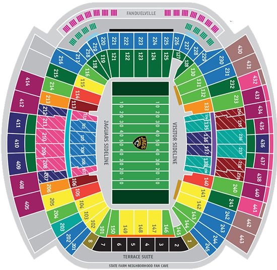 7 Photos Everbank Field Seating Chart And Description Alqu Blog