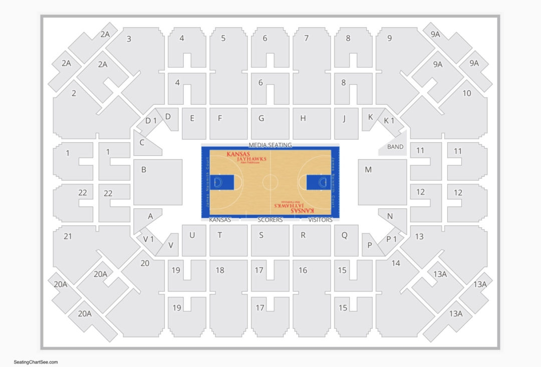 8 Photos Allen Fieldhouse Seating Chart Virtual And Review Alqu Blog