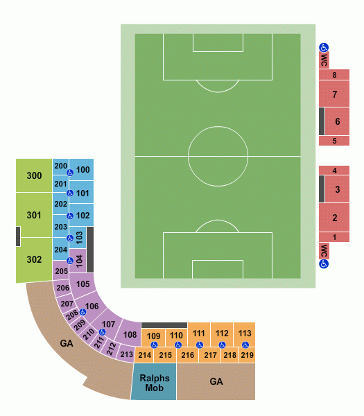 Al Lang Stadium Seating Chart Maps St Petersburg