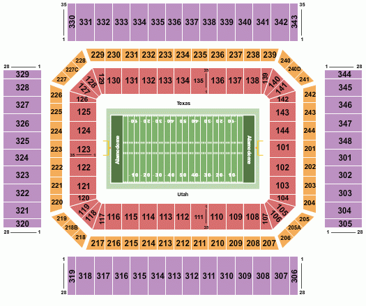 Alamodome Seating Chart San Antonio