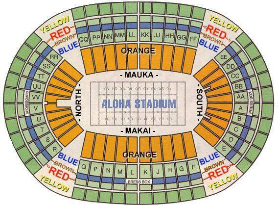 Aloha Stadium Seating Chart NFL Pro Bowl