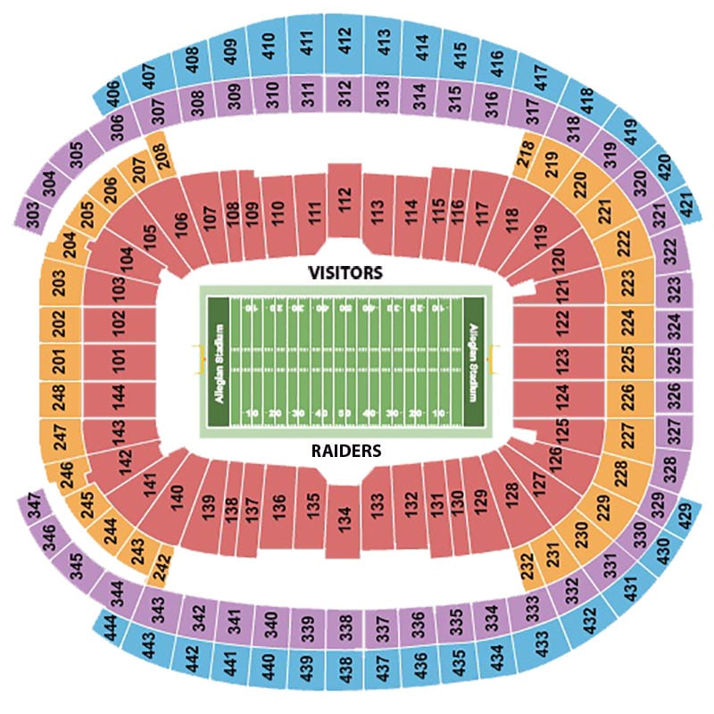 Angegeben Fjord Flughafen Las Vegas Raiders Stadium Seating Chart