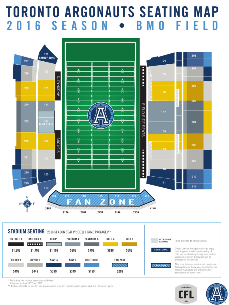 Argonauts Release Ticket Information For Inaugural Season At BMO Field 