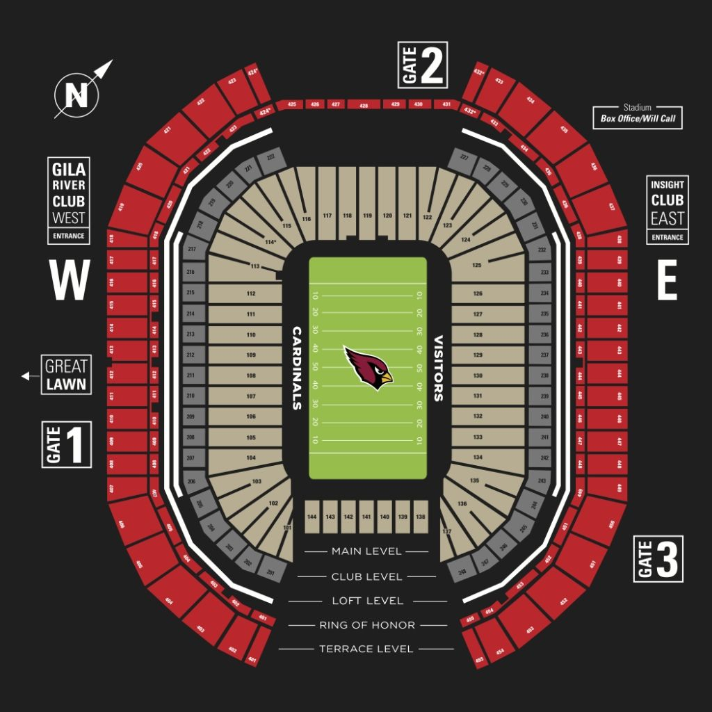 Cardinals Stadium Seating Chart Stadium Seating Chart