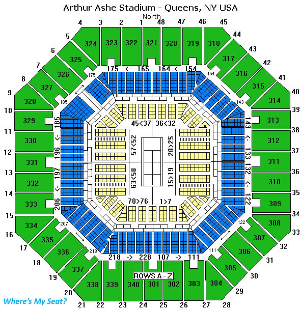 Arthur Ashe Stadium Seating Chart Where s My Seat Flickr