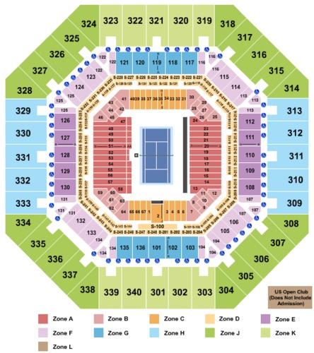 Arthur Ashe Stadium Tickets And Arthur Ashe Stadium Seating Charts 