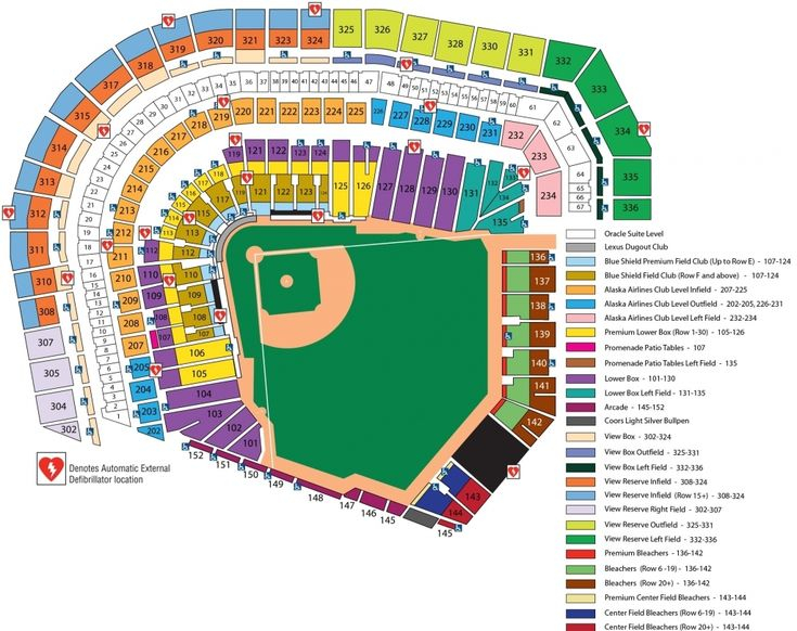 At t Park Concert Seating Chart