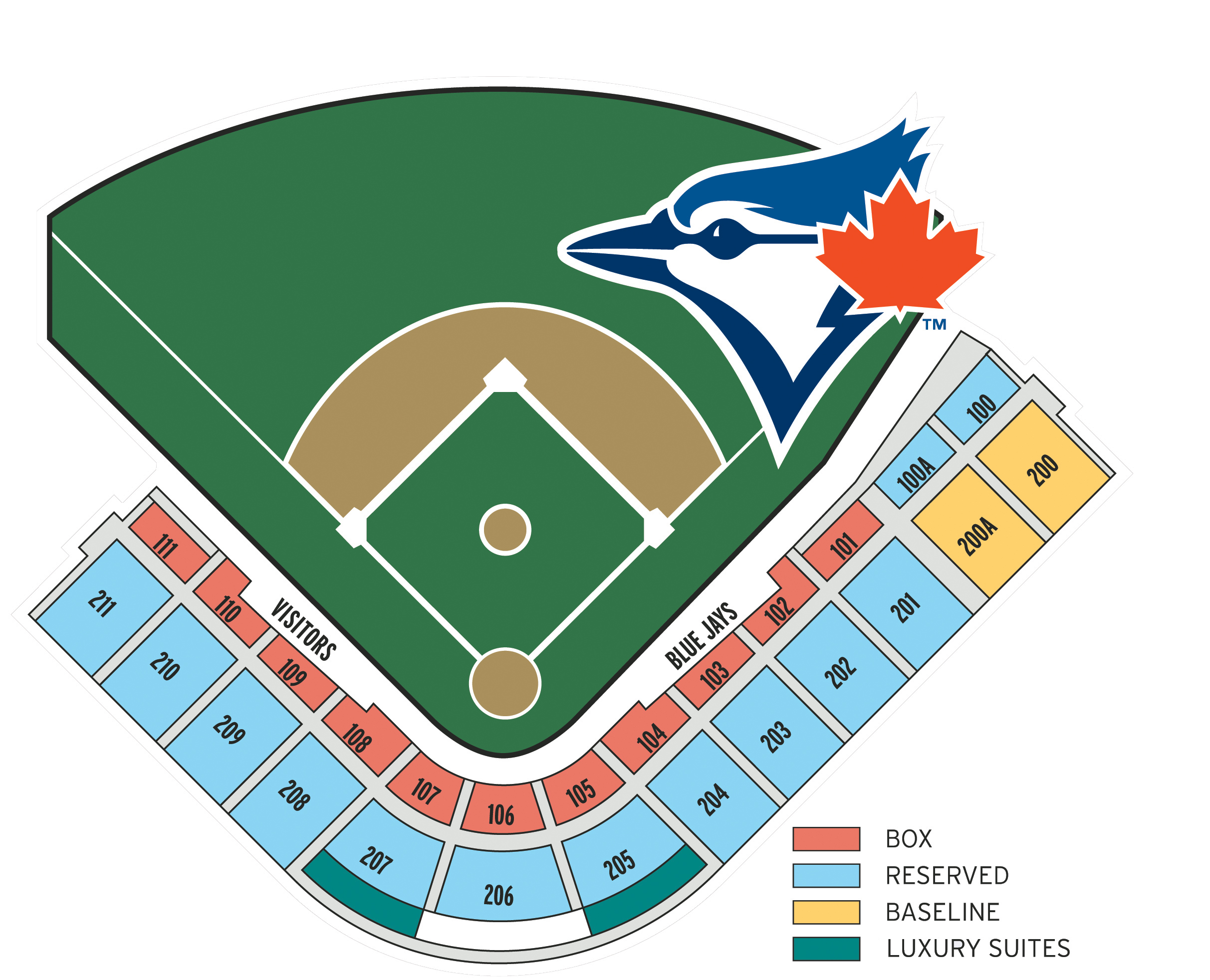 Ballpark Info FAQs Dunedin Blue Jays Club Info