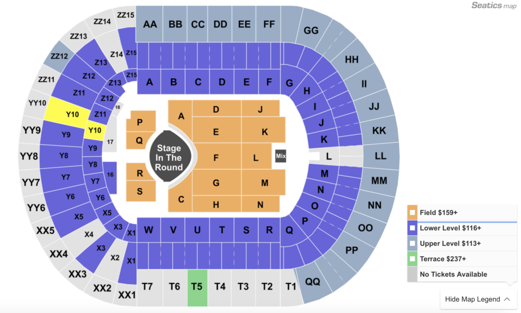Bjcc Legacy Arena Seating Chart Rows Elcho Table