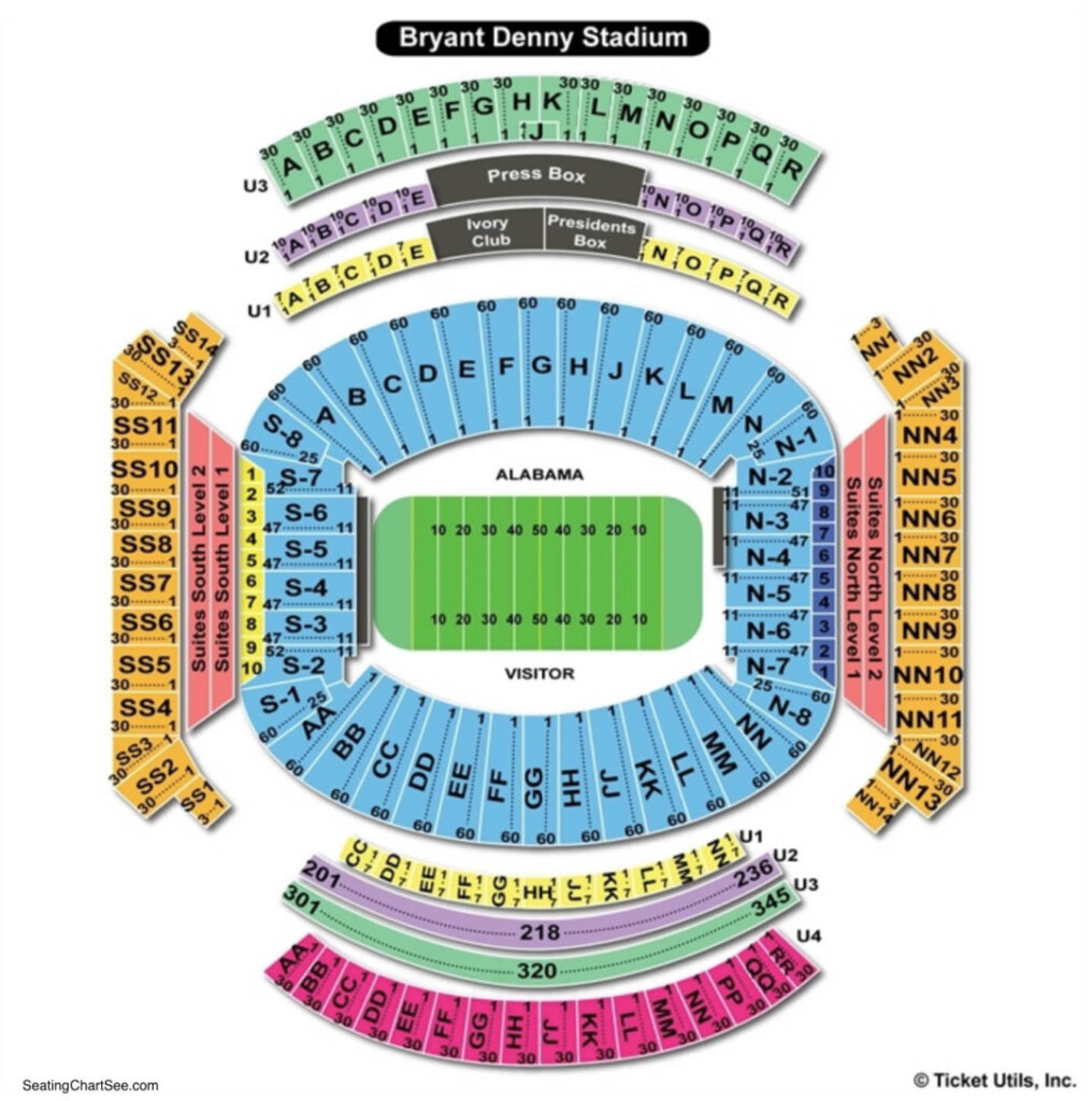 Bryant Denny Stadium Seating Chart Seating Charts Tickets