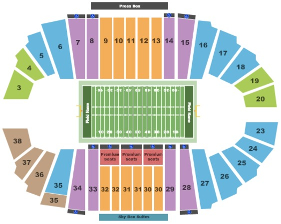 Bulldog Stadium Tickets In Fresno California Bulldog Stadium Seating 