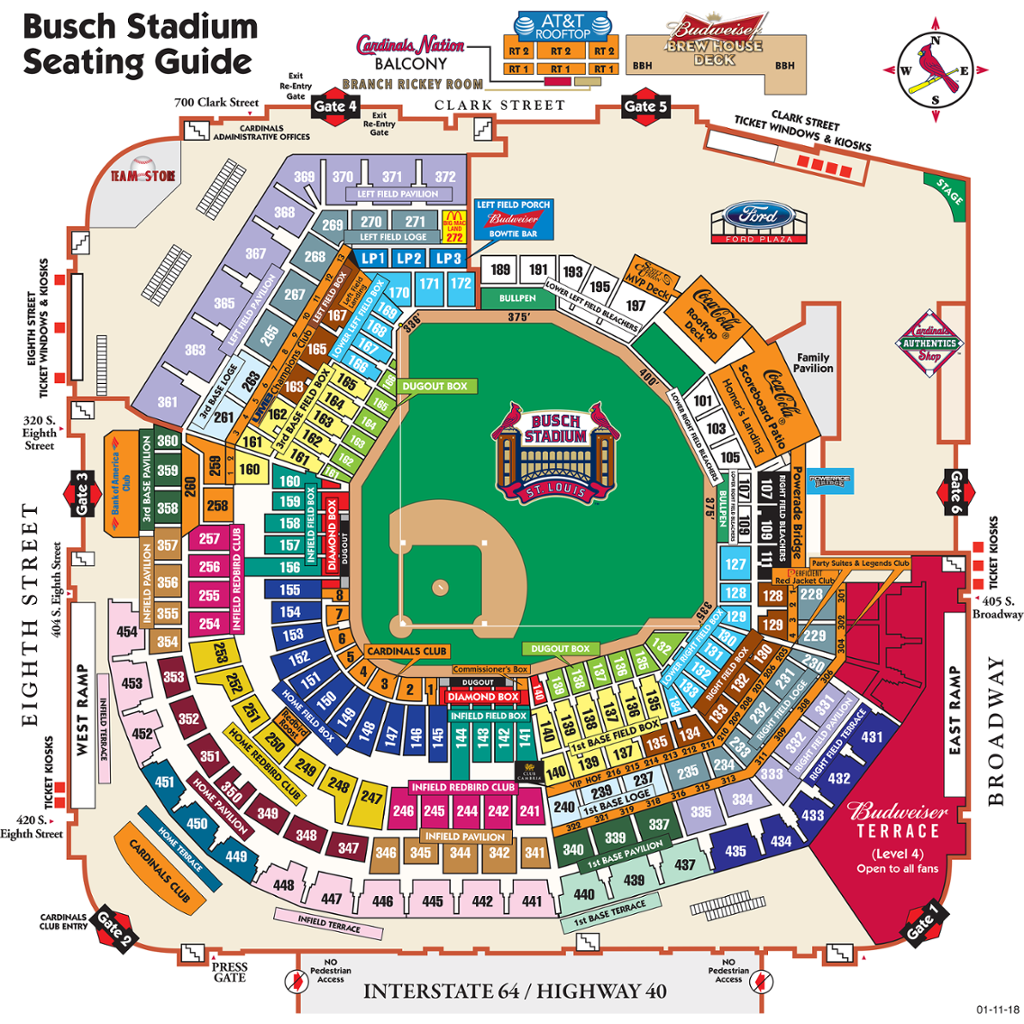 Cardinals Stadium Seating Chart - Stadium Seating Chart