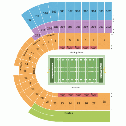 Byrd Stadium Seating Chart Byrd Stadium Event Tickets Schedule