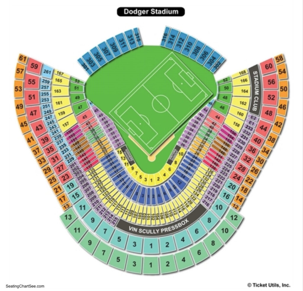 Dodger Stadium Seating Chart Seating Charts Tickets