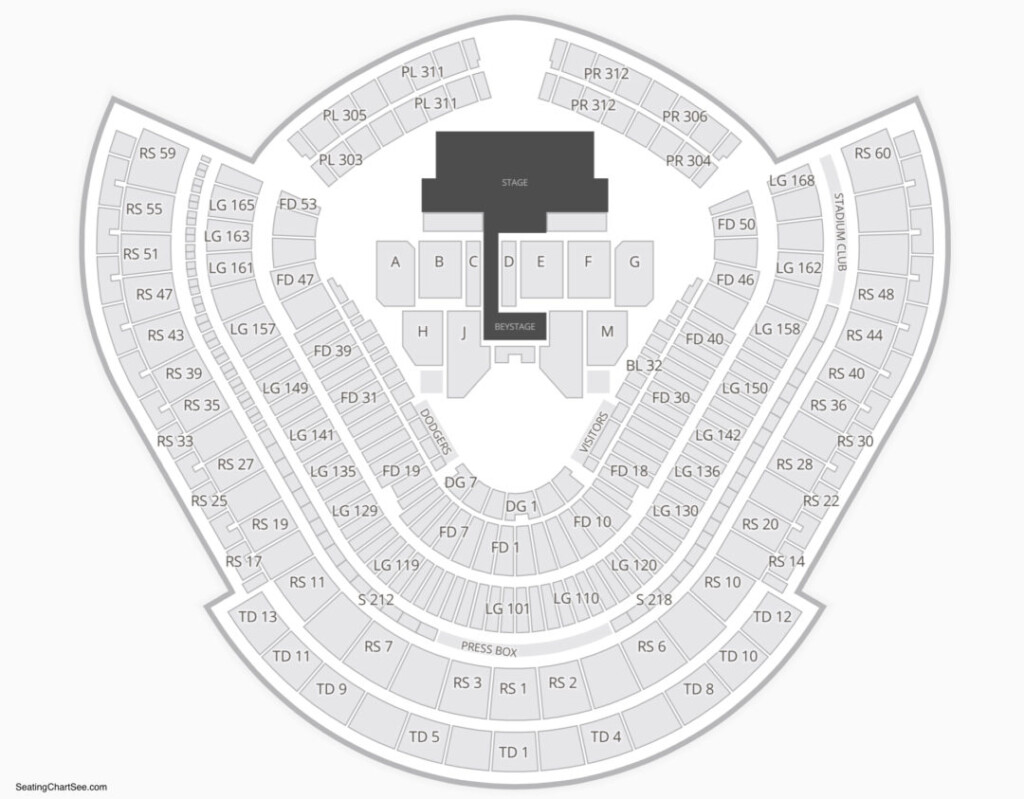 Dodger Stadium Concert Seating Chart Elton John - Stadium Seating Chart