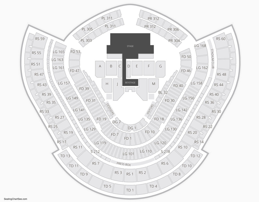 Dodger Stadium Concert Seating Chart Elton John Stadium Seating Chart