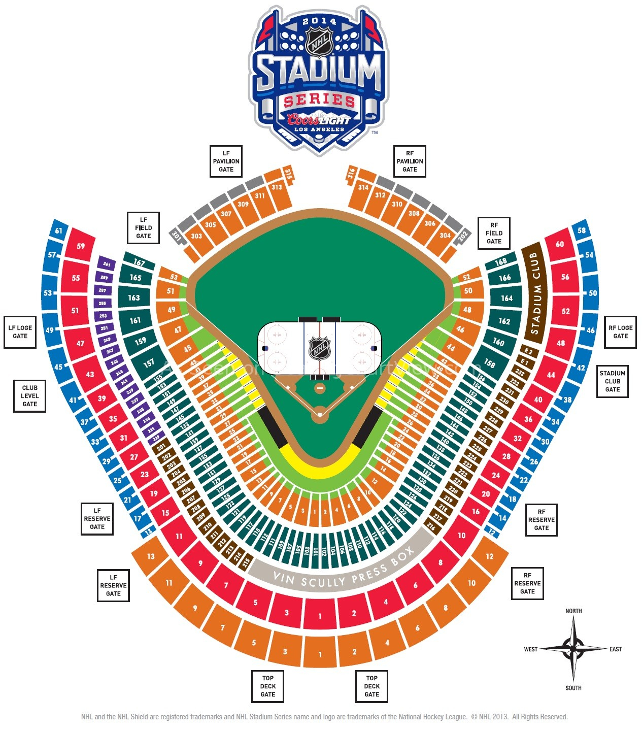 Dodger Stadium Detailed Seating Chart - Stadium Seating Chart