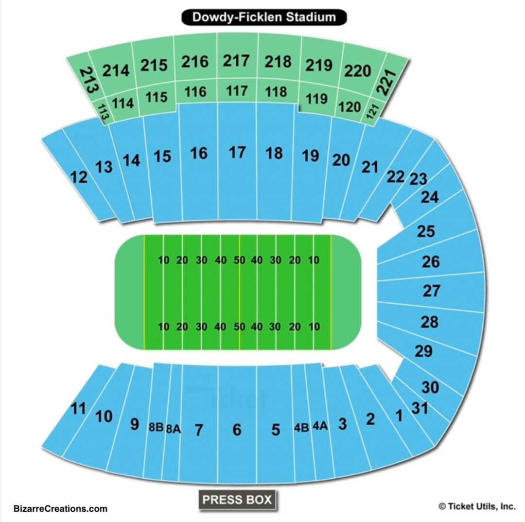 Dowdy Ficklen Stadium Seating Chart Seating Charts Tickets