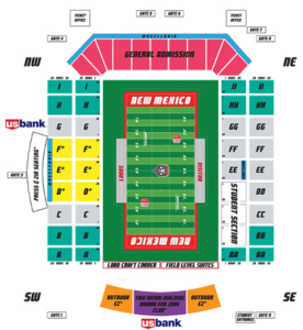 University Stadium New Mexico Seating Chart - Stadium Seating Chart