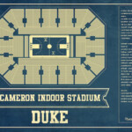 Duke Blue Devils Cameron Indoor Stadium Seating Chart Etsy