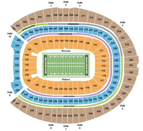 Empower Field At Mile High Tickets Seating Charts And Schedule In