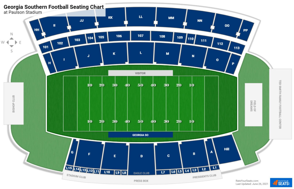 Georgia Southern Football Stadium Map