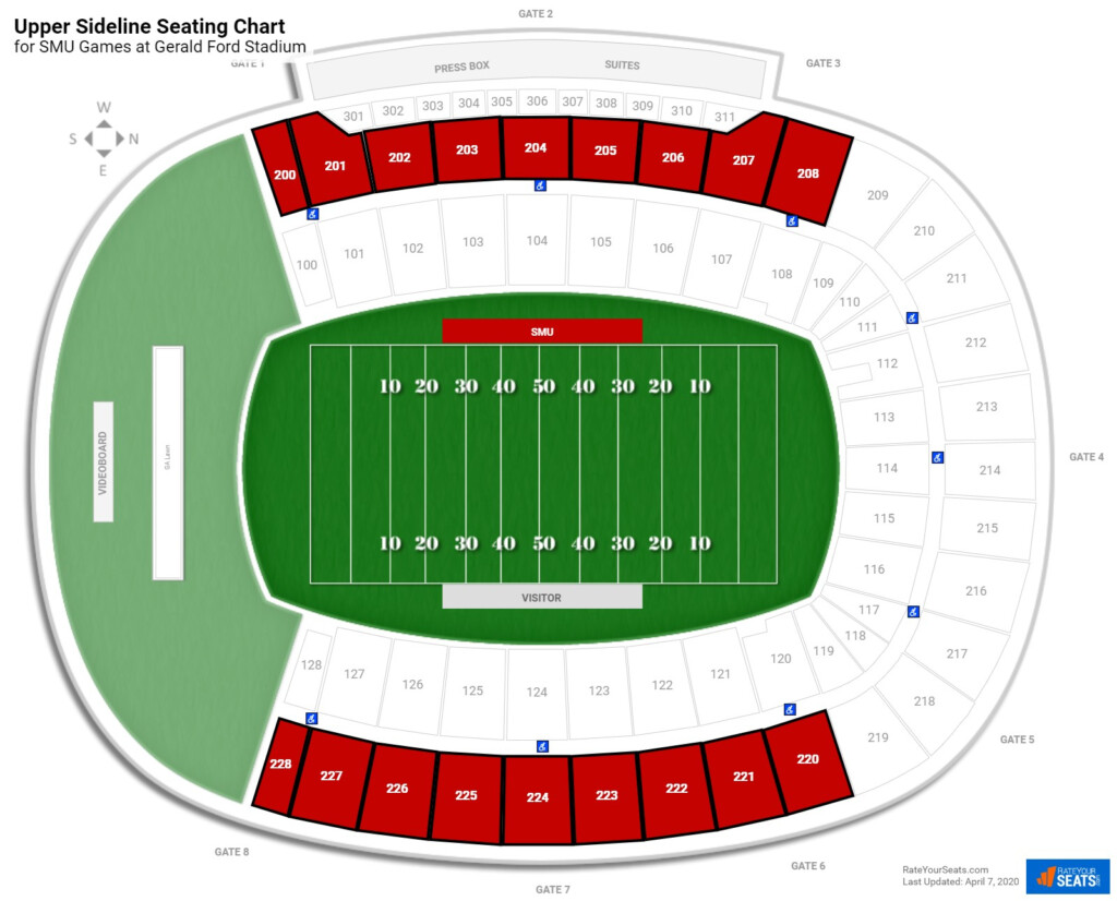 Gerald Ford Stadium SMU Seating Guide RateYourSeats