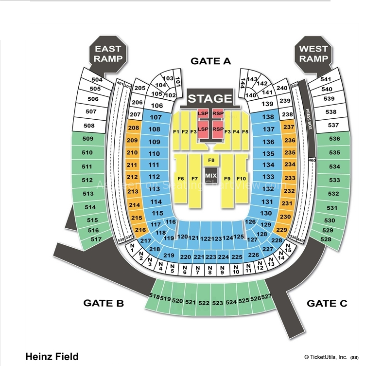 Heinz Field Seating Chart Pitt Football Two Birds Home