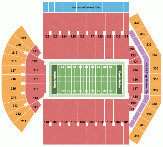 Kinnick Stadium Seating Chart Iowa City