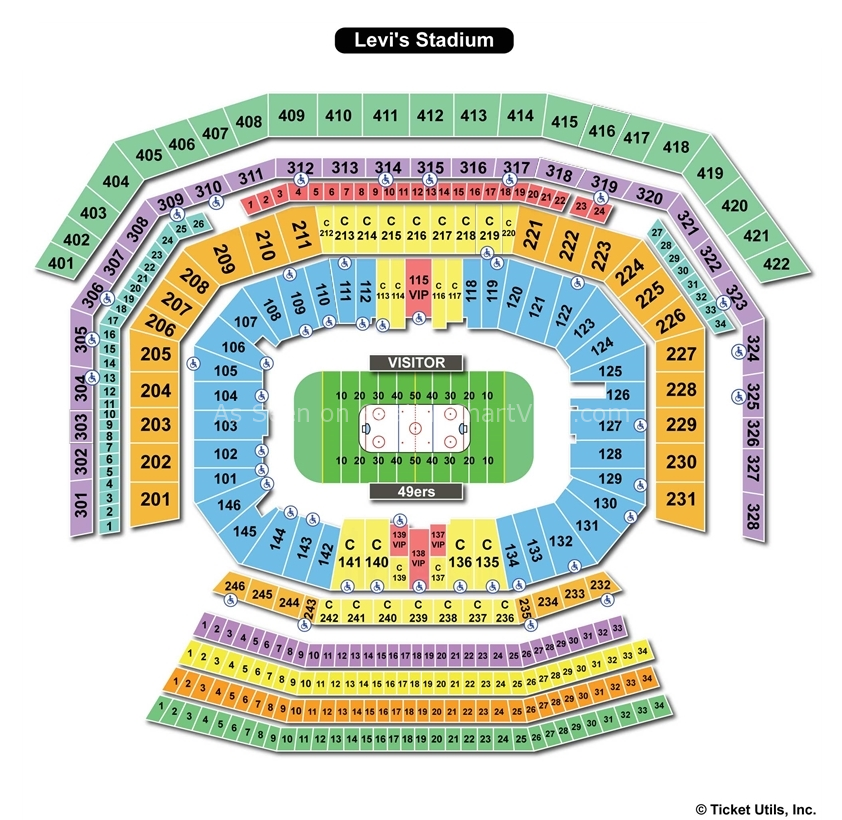 Levi s Stadium Santa Clara CA Seating Chart View