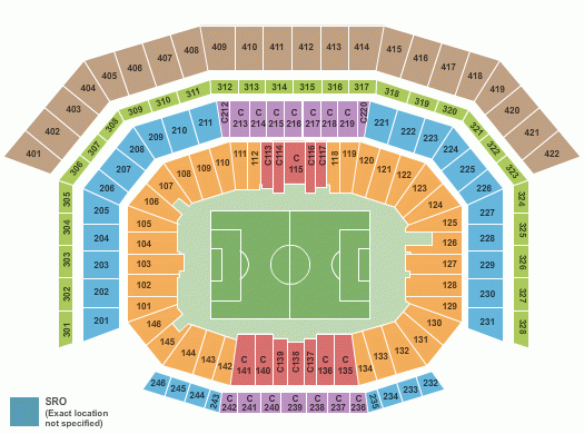 Levi s Stadium Seating Chart Section Row Seat Number Info