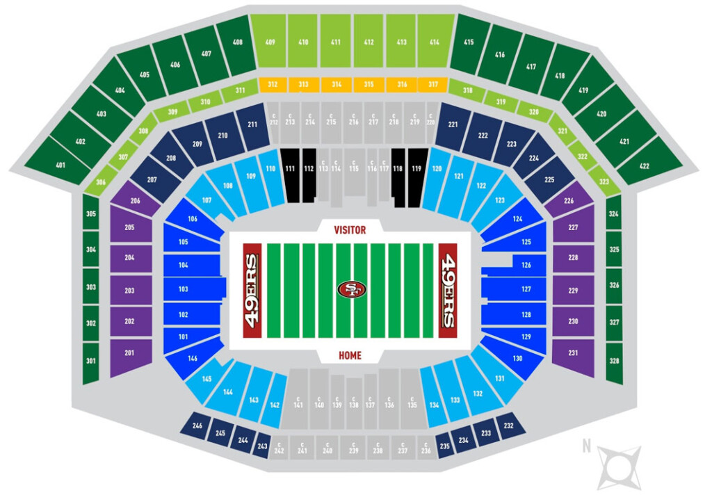 Levi Stadium Seating Chart Ticketmaster