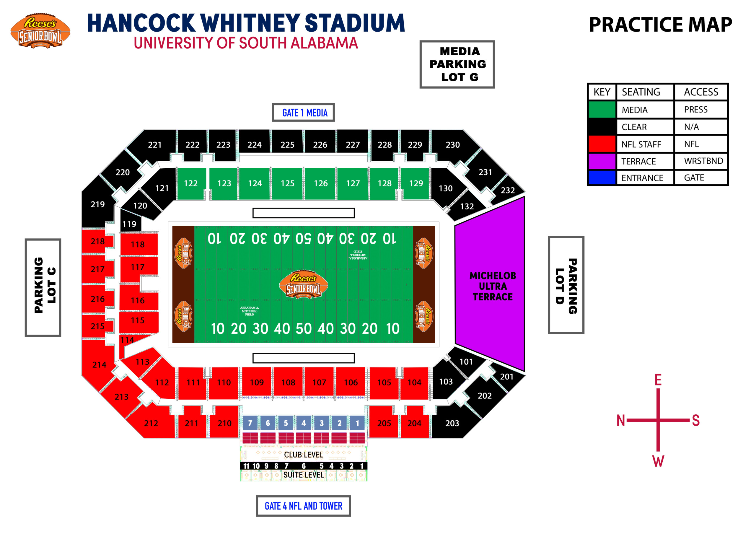 Hancock Whitney Stadium Tickets In Mobile Alabama Seating Charts