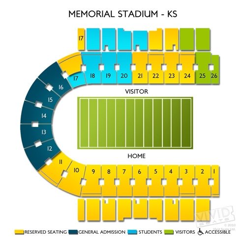 Memorial Stadium Lawrence Ks Seating Chart Stadium Seating Chart