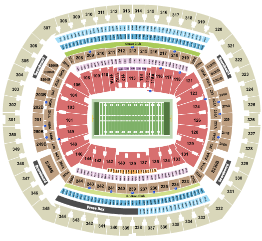 MetLife Stadium Seating Chart Maps East Rutherford