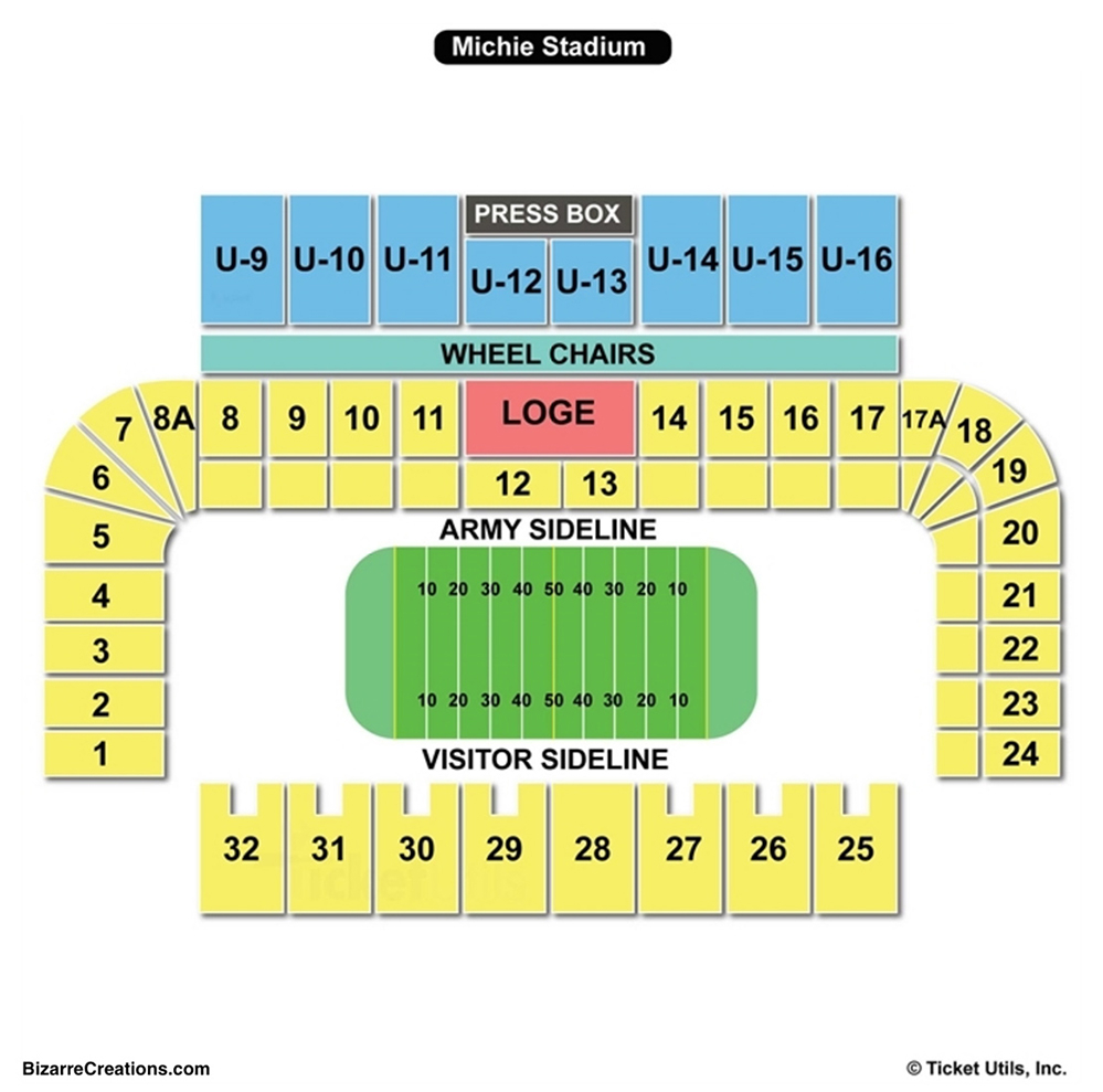 Michie Stadium Seating Chart Stadium Seating Chart