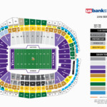 Michigan Stadium Seat Map Vikings Seating Chart At U S Bank Stadium