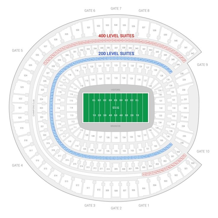 Mile High Stadium Seating Chart Broncos Capit n