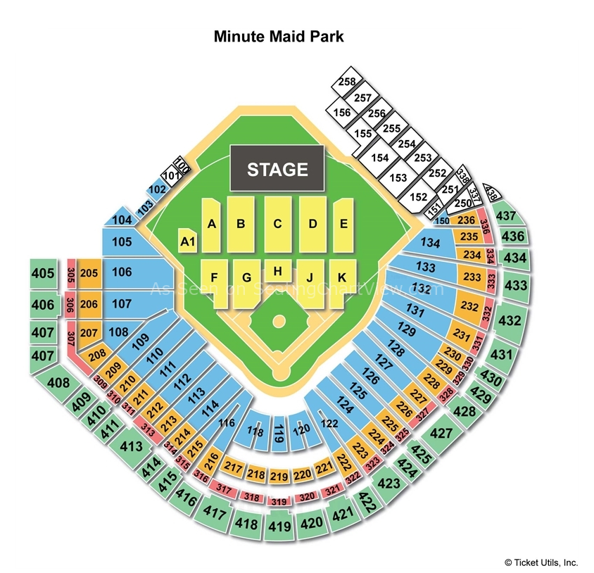 Minute Maid Park Houston TX Seating Chart View
