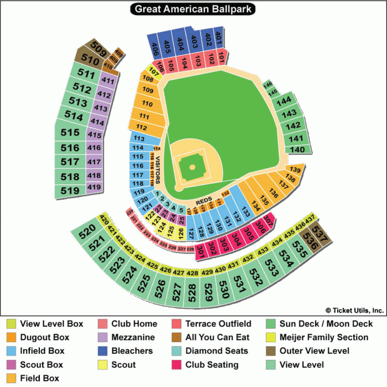 Baseball Stadium Seating Chart - Stadium Seating Chart