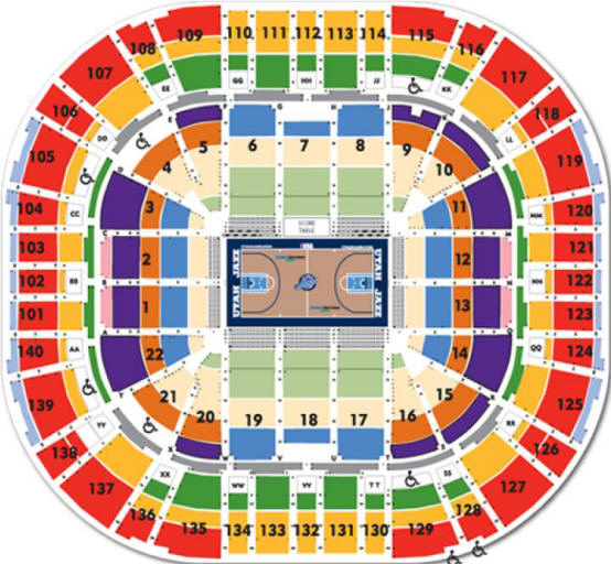 NBA Basketball Arenas Utah Jazz Home Arena EnergySolutions Arena