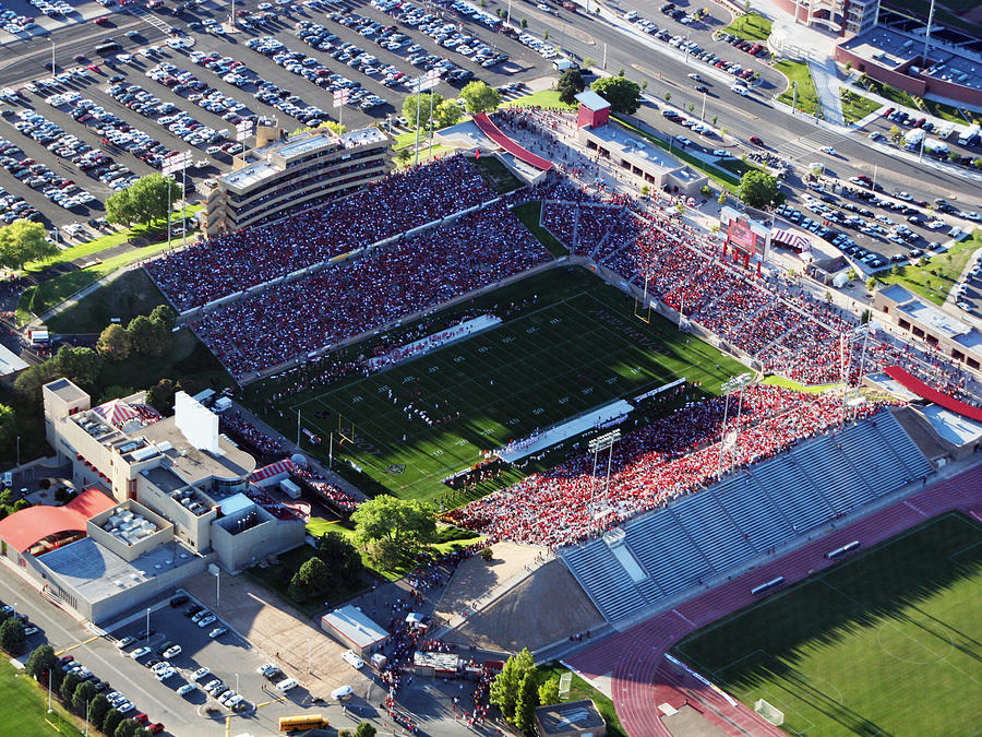 New Mexico Aerial View Of University Stadium Photograph By Eagles Eye Photo