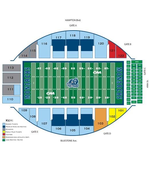 ODU Football Vs Middle Tennessee Chartway Arena