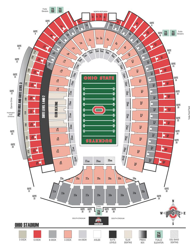 Ohio Stadium Virtual Seating Chart Click Here For The Ohio Stadium