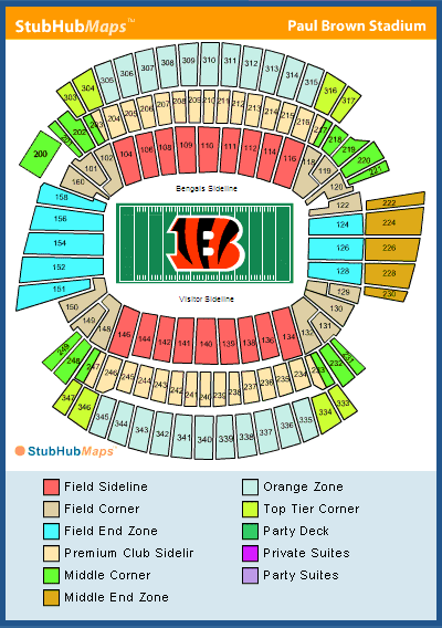 Paul Brown Stadium Seating Chart Pictures Directions And History 