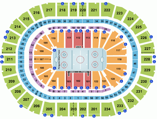 Ppg Paints Arena Seating Chart With Rows Visual Motley