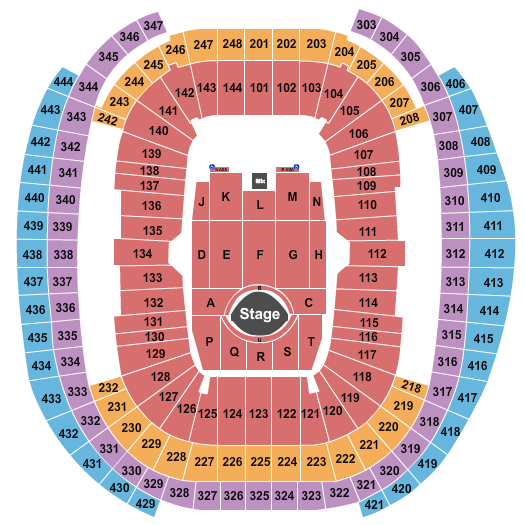 Raiders Stadium Seating Map