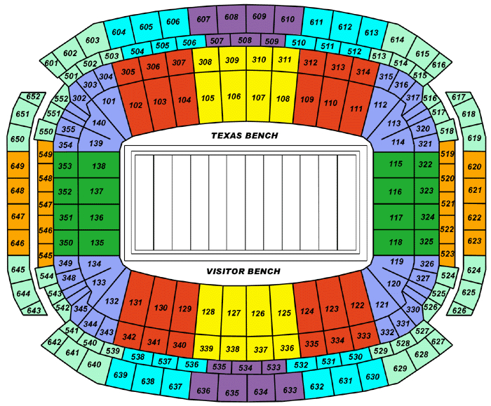 Reliant Stadium Seating Chart